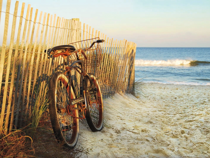 Complimentary cruising bikes for touring the beach Oceana Hotel